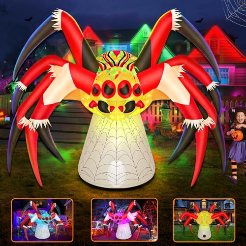 Aufblasbare Halloween-Spinne mit LED-Licht – ca. 1,8 m – Bild 3