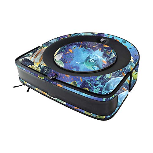 Image of MightySkins Glossy Glitter Skin Compatible with iRobot Roomba s9 Vacuum - Ocean Friends | High-Gloss Glitter Finish | Easy to Apply and Change Styles | Made in The USA