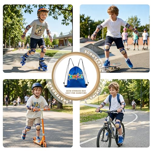 NEMONE Knee Pads for Kids Girls Boys with Drawstring Bag - image 7
