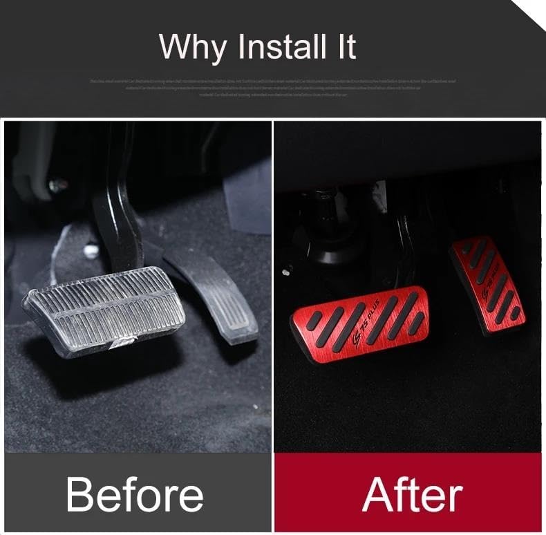 【ノーブランド品】最終セール！車のペダル フットペダルカバー に適合する 長安 CS75 プラス 2018 2019 2020 アルミ車のアクセルペダルブレーキペ