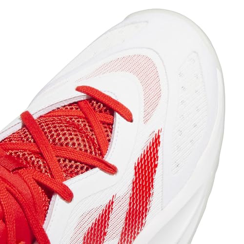 Adidas Unisex-Adult Adizero Select 2.0 Low Trainers, White/Red/White, 10 - image 7