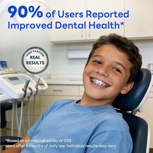 Image of SAKYPRORAL Kids Electric Toothbrush for Teens Tween (6-15Y), Smart AI Screen with Brushing Score, Soft Bristles, Visual Timer for Braces, 150 Days Battery with Travel Case (Blue)