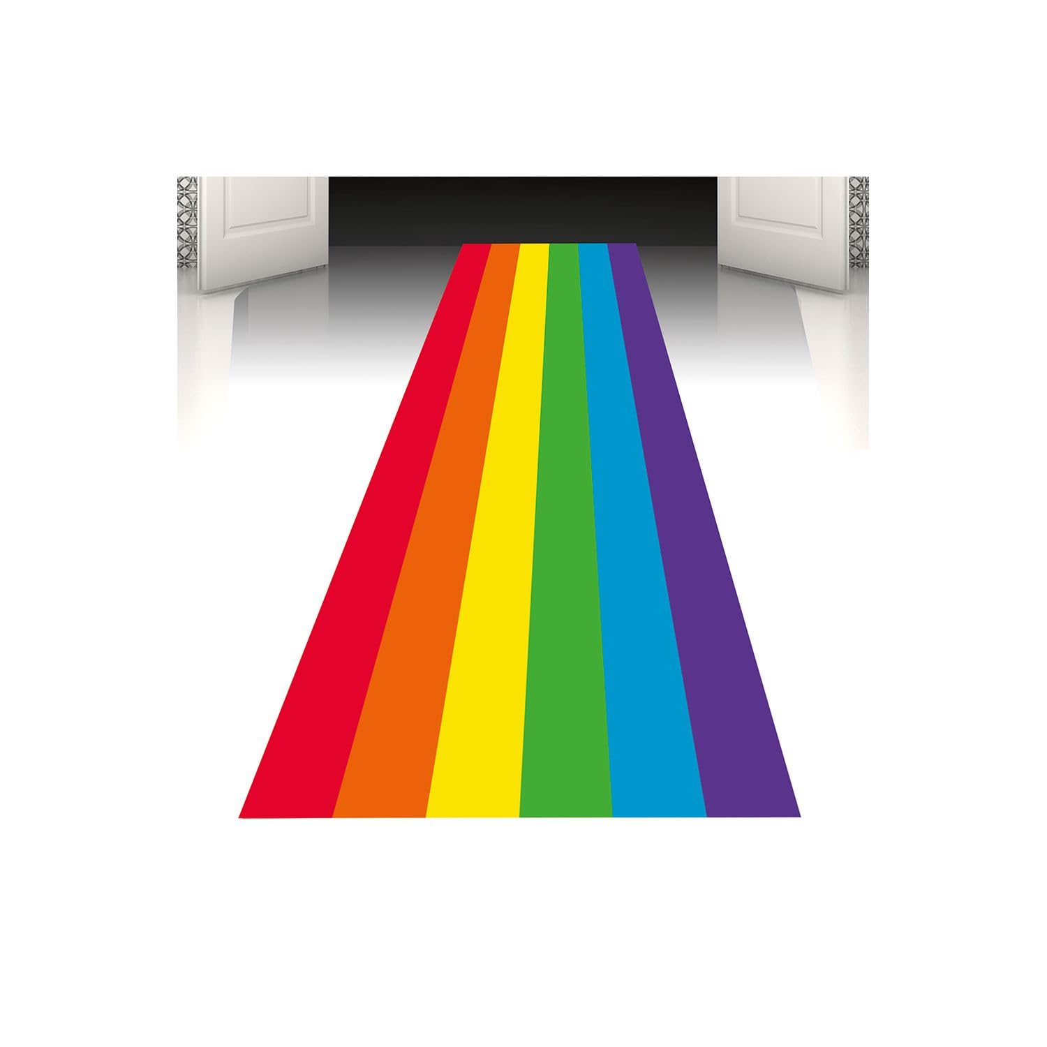 Boland Rainbow Party Runner – Extra Long 450 x 60 cm Carpet for Events, Pride, Carnival & Hollywood-Style Entrance – Multicolour — image 1