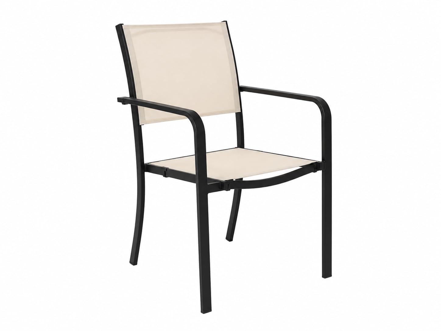 Set da Pranzo Giardino Oregon Tavolo 156x78 cm Effetto Legno 6 Sedie Granada Impilabili Beige Metallo Arredo Esterno Moderno