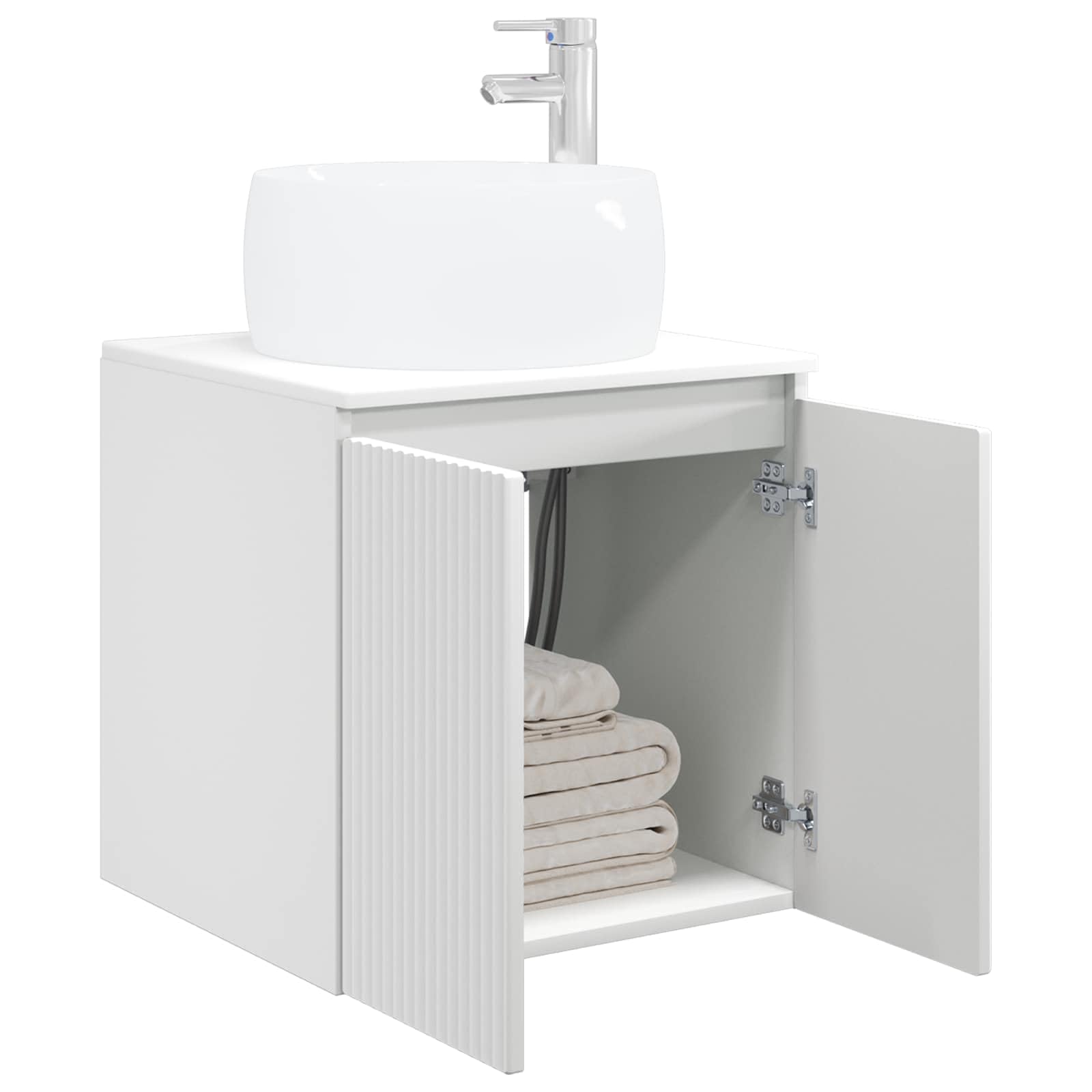 Vidaxl Wall-Mounted Sink Vanity 49.5 X 44.5 X 66 Cm White
