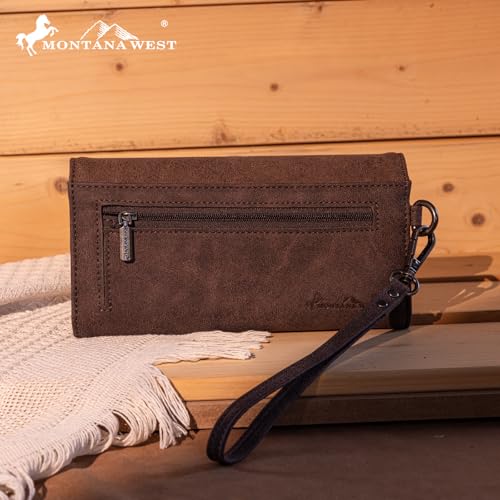 Image of Montana West Aztec Tote Bag for Women Embroidered Western Shoulder Purse and Wallet Set