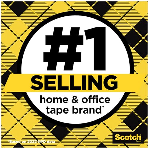 Image of Scotch Double Sided Tape, 1 /2 in x 500 in, 6 Dispensered Rolls (Pack of 16, 96 Count Total)