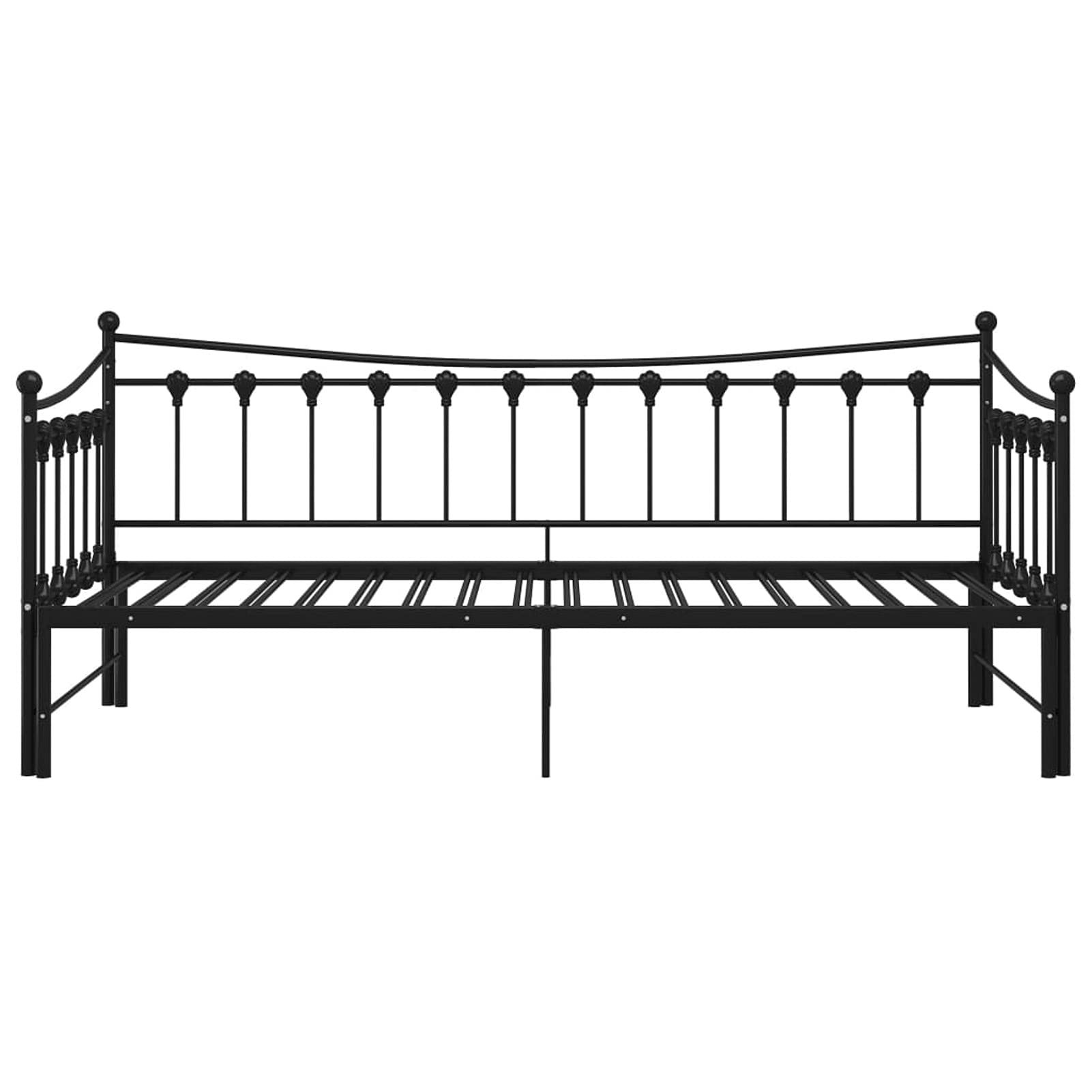 Festnight Tagesbett Ausziehbar 90x200 cm Ausziehbett Metall Ausziehbares Bett Kinderbett Gästebett Sofabett Jugendbett Funktionsbett Bettsofa Schlafsofa Einzelbett Doppelbett Bettgestell