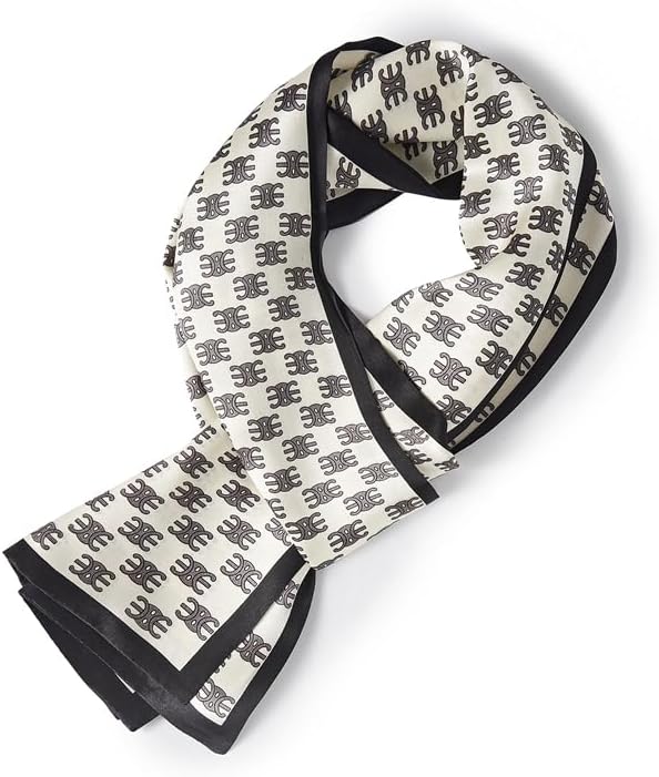 Fashion Silk Scarf, Unisex, 6"x 59" | Mulberry Silk, Versatile All-Season Accessory, For Women & Men, Gift Pouch
