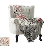 Merkmale und Haltbarkeit: Die Decke ist gegen Ausfallen, Knötchen, Verblassen und faltenfrei. Es ist eine gute Wahl für Bett, Sofa, Outdoor, Tourismus, Auto und Flugzeug.