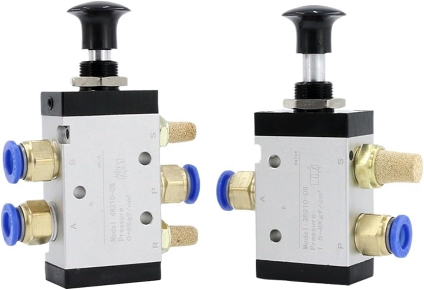 Manual Valve Mechanical Valve 3R210/4R210/3R310/4R310/4R410 Pneumatic Switch Two-Position Three-Way Valve(4R210-08,10mm Joint)