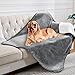 Yaning Waterproof Blanket for Bed Couch Sofa, Soft Liquid Pee Proof Pet Blanket for Dog Puppy Cat, Reversible Sherpa Fleece Furniture Protector (Grey, 60x80 inches)