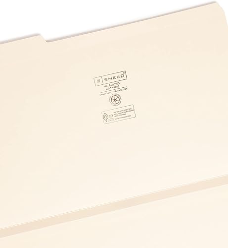 Miniatura 3 de Smead Carpetas de archivos pestaña reforzada de 13 expansión de 1-12 pulgadas tamaño legal manila 50 por caja 15405