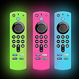 3-Pack Remote Case for FireTV Stick 3rd Gen 2021 Glow in The Dark, Alexa Voice Remote Protective...