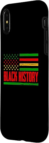 Miniatura 8 de iPhone 12 Pro Max Black Pride American Flag Month for American African Case