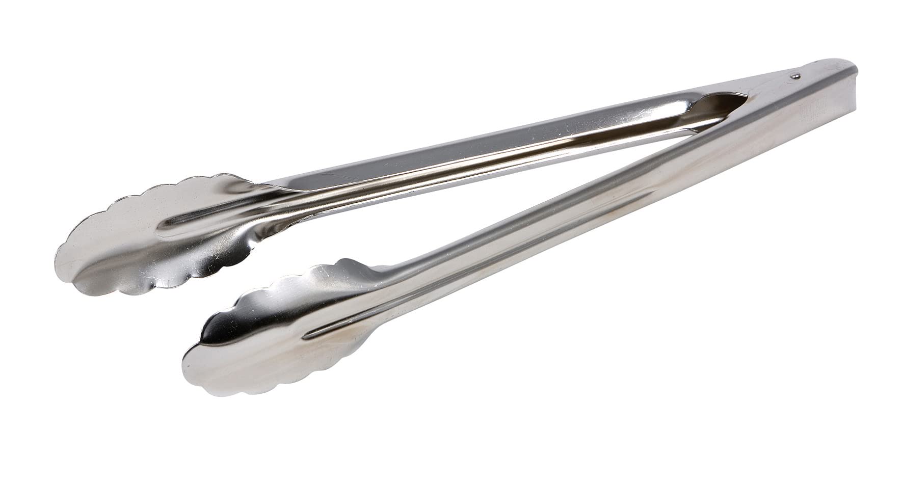 12” Utility Tongs [Set of 12] by Tablecraft – 12-Inch, Stainless Steel, Silver, Model 240222