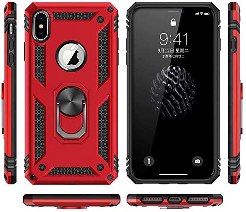 Safe Buy Soporte de Anillo Compatible con iPhone XS MAX, a Prueba de Golpes, de Silicona, Resistente a los Golpes, de Poliuretano termoplástico (TPU), Resistente y Resistente, Delgada, Ligera