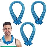 3 Pcs Cooling Neck Wraps - Cooling Towels with Ice Polymer, Soft Breathable Neck Coolers for Summer Heat Sports Gym Workout Men Women Gifts