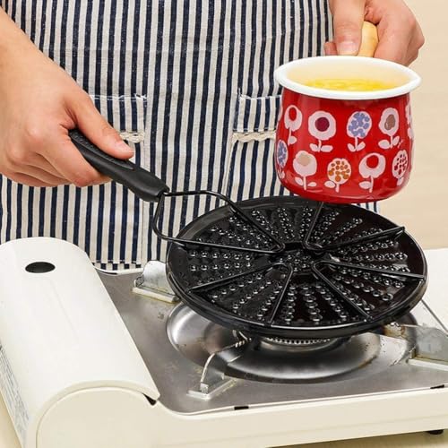 Image of Olrada Iron Hot Roast Tawa Roasting Tawa Roaster Grill Tandoor Papad Jali for Roti Fulka Baigan Bharta,Steel Gas Stove
