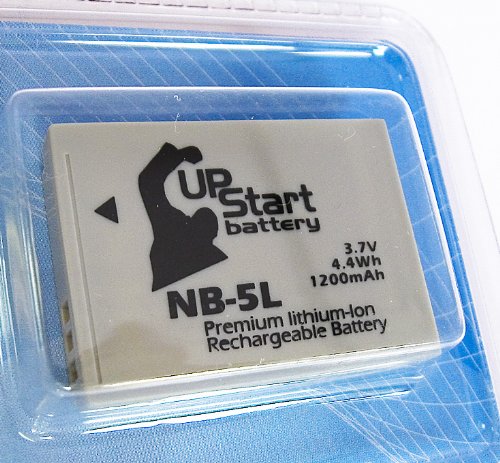 AccuCell Batteria Sostitutiva Per Canon NB-5L, Compatibile Con IXY 900 IS E Altre Digicam, Ricaricabile, Con Protezione Da Cortocircuito