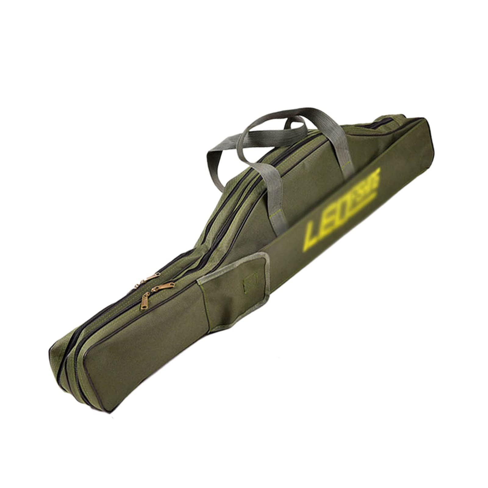 caihuashopping Angeltasche Multifunktions Angelrute Tasche Tuch Tragbare Faltbare Outdoor Carrier Pole Rolle Tasche Aufbewahrungskoffer Angelrutenkoffer (Color : 2-Layer-1.5M-Green)