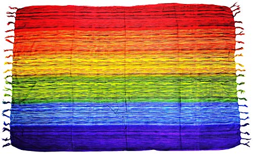 Canga De Praia Arco Iris Colorida