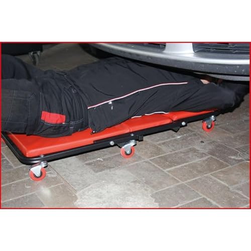 KS Tools 500.8011 Werkstattliege und Klappsitz, 1040x490mm
