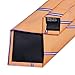 DiBanGu Mens Tie Silk Plaid Striped Necktie and Pocket Square Cufflinks Tie Clip Set with Gift Box Formal Wedding Party, Light Orange