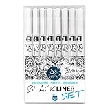 ✅ LEICHTES ARBEITEN - Durch die griffige Oberfläche der Blackliner liegen sie gut in der Hand, stundenlanges Zeichnen ermüdet deine Hand nicht mehr. Die Kappen sind leicht zu entfernen und wieder verschließbar.