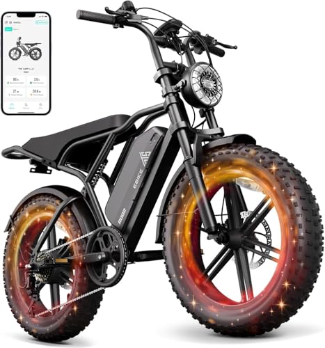 Image of 750W All-Terrain Fat Tire Electric Bike for Adults, 28MPH 60+ Miles Removable Battery, 20 inchx4 inch Puncture-Proof Tires, 7-Speed & Dual Suspension, 450LBS Capacity