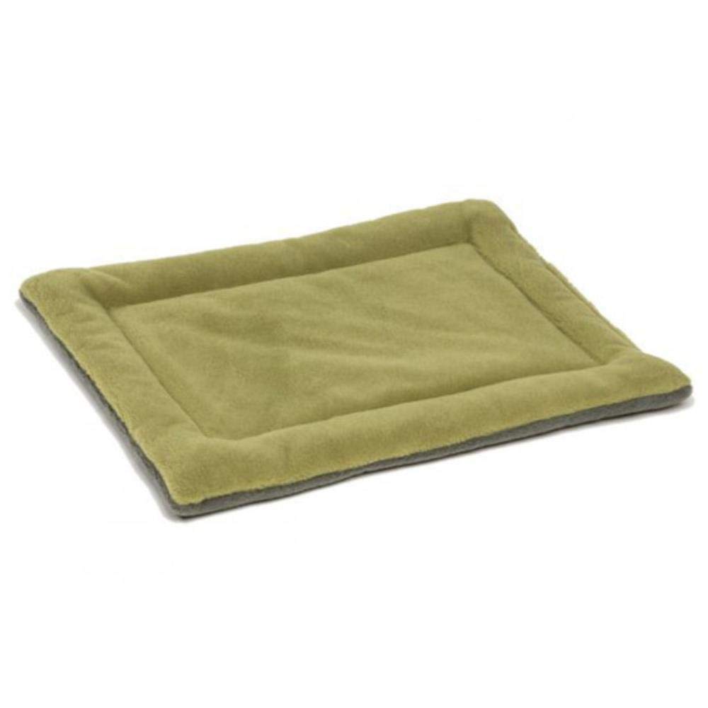 Lit de sommeil pour chien d'hiver et grand tapis de chat chaud vert 104x71cm