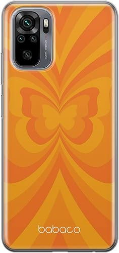BABACO Caja del teléfono móvil del Grupo ERT para Xiaomi REDMI Note 1010S Original y Oficialmente Licenciado Patrón Mariposas 001 adaptado de manera