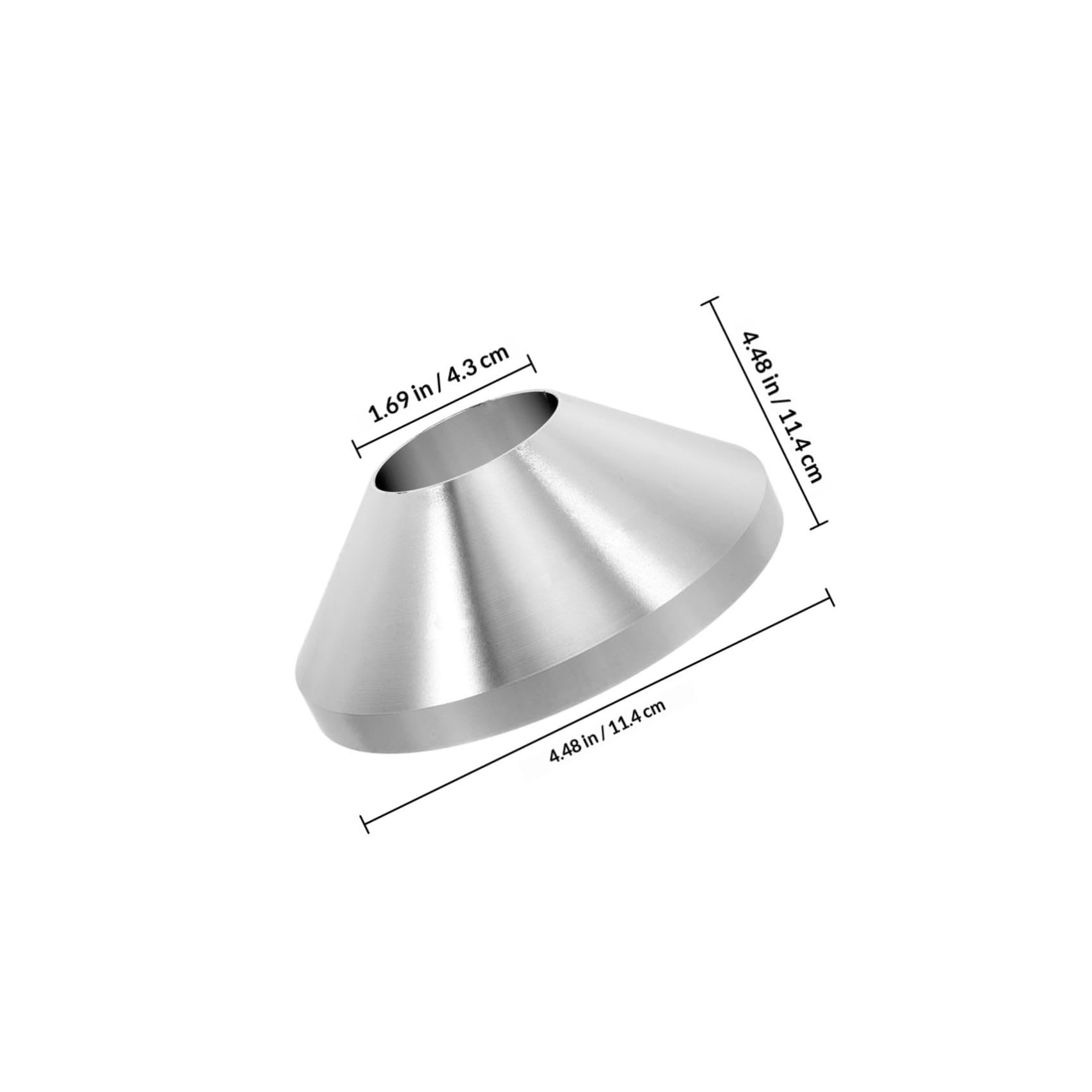 ibasenice Cono Apertura in Centraggio per Smontagomme Manuale di e Lega di Alluminio Argento 4,4 Cm Equilibratura Rapida e Sicurezza per Meccanici e Appassionati Fai-da-te