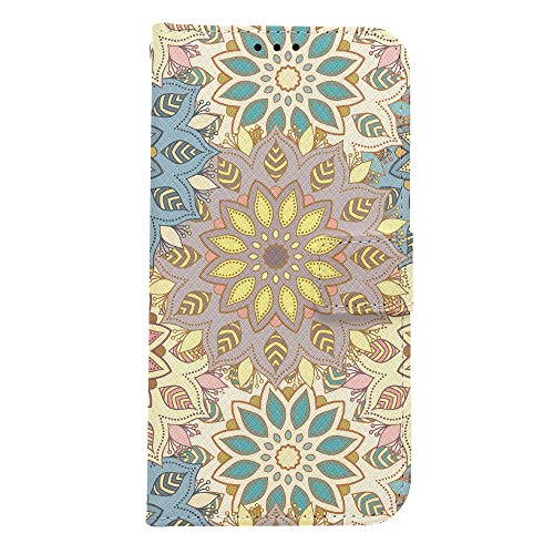 ONLYOU iphone 17 pro max 用 ケース 手帳型 いphone17promax対応ケース ペイズリー 曼荼羅 幾何学 マンダラ 韓国 diary case アイフォン17プロマックス対応ケース (1)