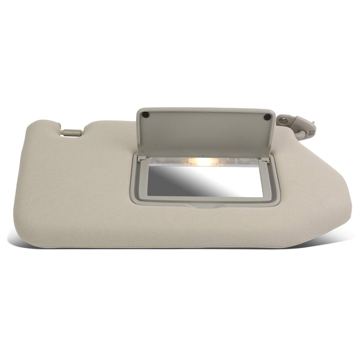 DNA MOTORING ZTL-Y-0154-R-GY Factory Style Right Passenger Side Sun Visor for 13-19 Nissan Pathfinder Infiniti JX35, Grey,Grey/Gray