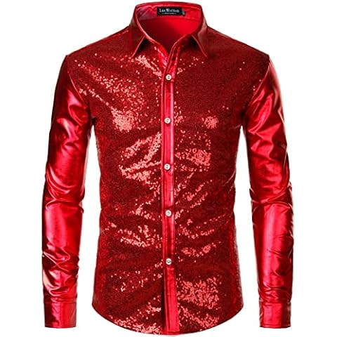 LucMatton Chemise Paillettes Rouge Cover