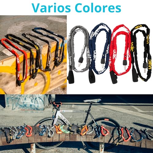 Candado para scooter resistente a cortes con acero flexible de 4mm 6