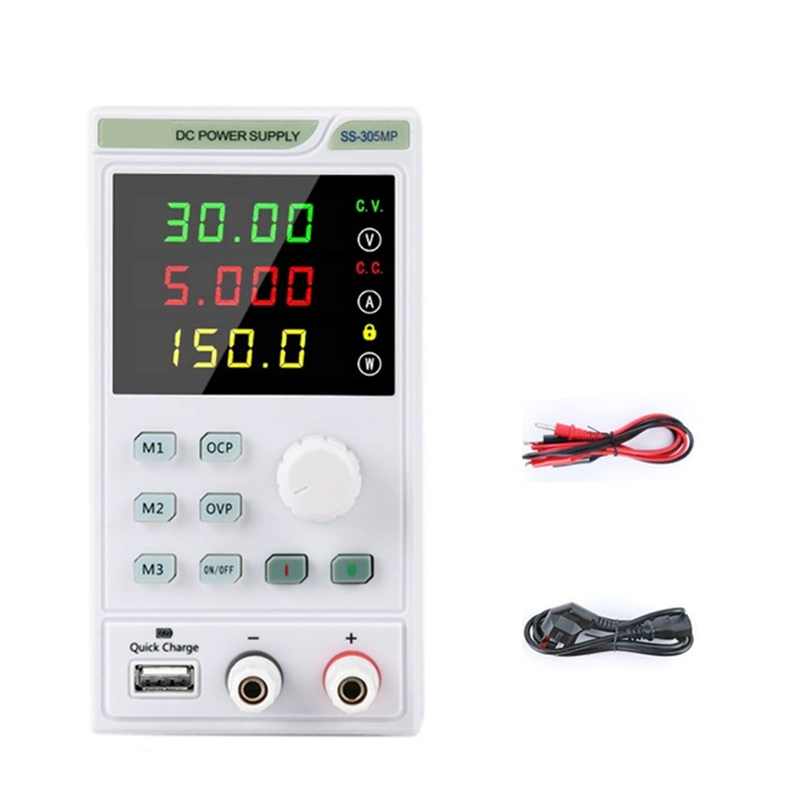Variables DC-Netzteil mit Speicherfunktion 40 A 20 V 300 W Laborprogrammierbare Laborbank-Netzteilquelle Einstellbar(SS-305MP)