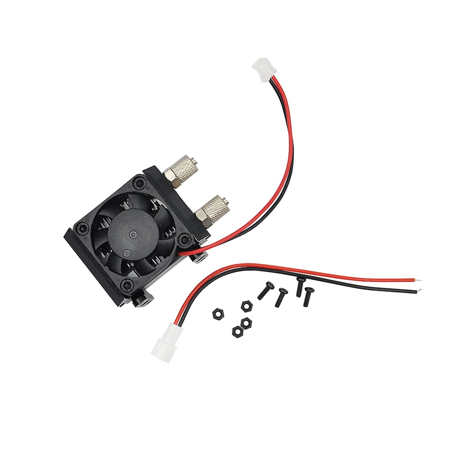 Mini metalowy grzejnik oleju hydraulicznego z wentylatorem do 1/14 1/12 RC koparka wywrotka części samochodowe