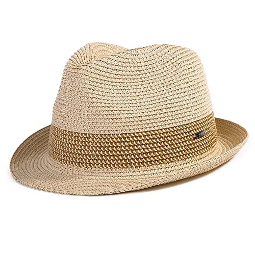 Chapeau de paille femme large bord chapeau d'été pliable anti-UV