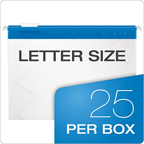 Pendaflex-55708-Poly-Hanging-File-Folders-15-Tab-Letter-Assorted-Colors-Box-of-25
