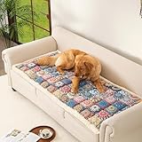 NestlyMoly Funda de sofá lavable para perros, azul bohemio)