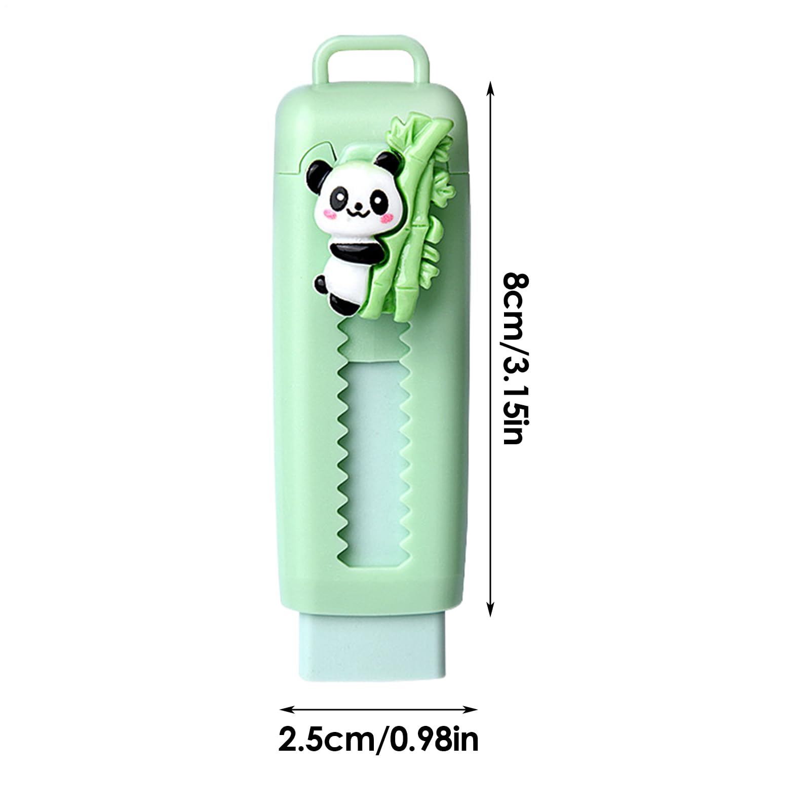 Gumka Push Pull, przesuwna wysuwana konstrukcja, 8x2,5cm, gumki do ołówków Panda, urocze artykuły pa szkolne, czyszczenie bez rozmazywania, dla dzieci uczniów do pisania malowania rysowania