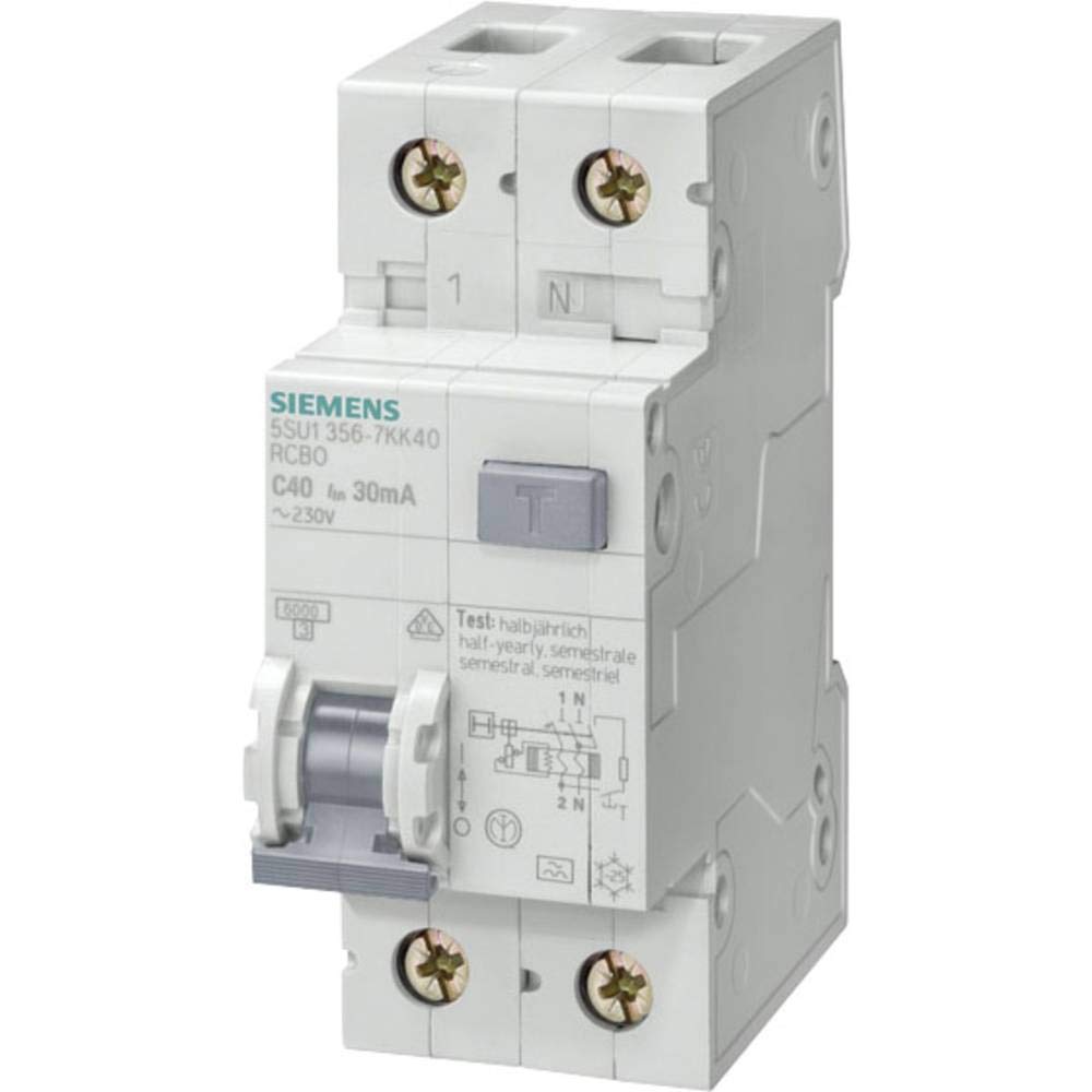 Siemens 5sv.class Un commutateur différentiel, 2 pôles, 16.a, 30.ma, 70.mm