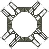 [ネセクト] コーナークランプ ベーシック 粉体塗装オリーブグリーン4個セット アルミ合金 木工DIY 直角固定 90°固定金具[日本国内企画品]