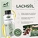 LaPura Lachsöl für Hunde, Katzen & Pferde - 100% Natur, mit Omega-3 & Omega-6 für Haut- & Fellpflege, Immunsystem, Beweglichkeit, Barf Öl ohne Zusätze, Premium Fischöl 250 ml