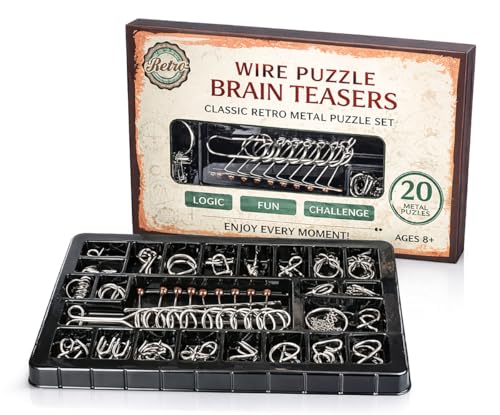 Image of Magicwand Stainless Steel 20 Metallic Intellectual Puzzles For All Age Groups【Pack of 1】【Steel】