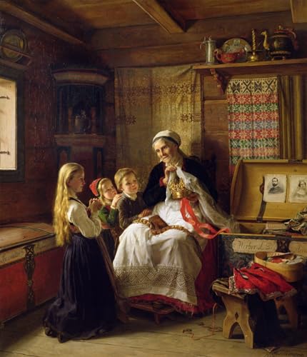 Lienzo mural Il matrimonio della nonna impresion alta definicion de 60x90 cm
