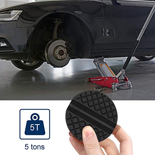 2 Stück Auto Wagenheber Gummiauflage, Maximale Tragfähigkeit 5t, Universal Gummi Wagenheber Pad für Hebebühnen