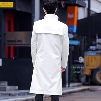 Amazon.com: Xingfenly Spring Long Leather Jackets Trench